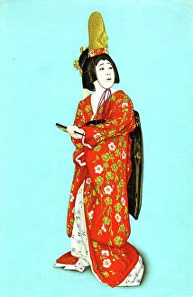 Snake Collection: Kabuki actor as Kiyohime, Japanese traditional story