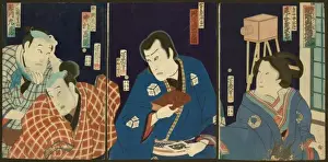 Kabuki scene of early photography