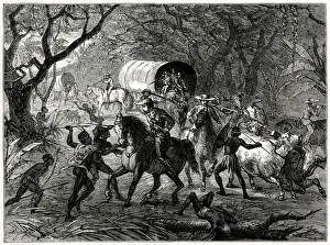 Kaffir Attack on an English Convoy, Kaffir Wars (there were nine wars or conflicts