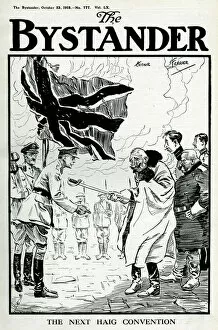 Images Dated 27th April 2012: The Kaiser handing over his sword to Douglas Haig