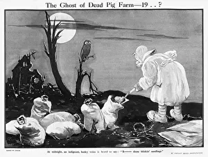 The Kaiser After the War by H. M. Bateman, WW1 cartoon