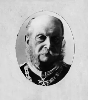 Kaiser Wilhelm I, German Emperor, in uniform in old age