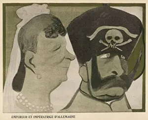Hussars Prints: Kaiser Wilhelm Ii 1903 Cartoons Caricatures German