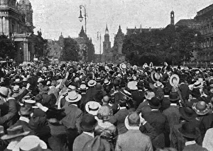 Kaiser Wilhelm II cheered