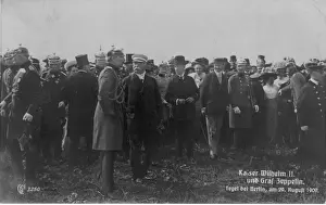 Adolf Prints: Kaiser Wilhelm II with Count Graf von Zeppelin