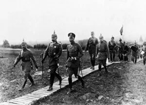 Images Dated 12th September 2011: Kaiser Wilhelm II and Crown Prince Wilhelm, WW1
