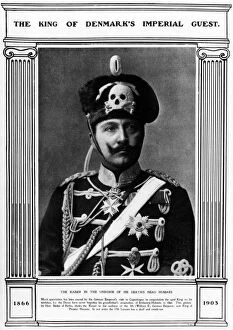 Deaths Collection: Kaiser Wilhelm II in Deaths Head Hussars uniform