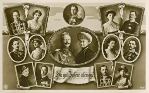 Viktoria Prints: Kaiser Wilhelm II, Emperor of Germany and his family