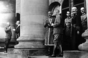 Ukrainian Prints: Kaiser Wilhelm II with General Skoropadskyi
