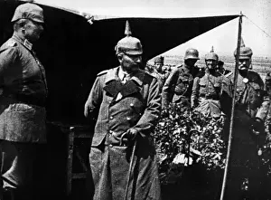 Kaiser Wilhelm II and general staff, WW1
