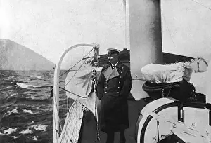 Kaiser Prints: Kaiser Wilhelm II on the Hohenzollern yacht