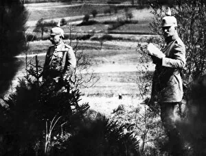 Poison Gallery: Kaiser Wilhelm II observing gas operations, WW1