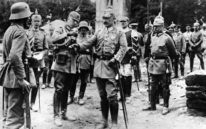 Kaiser Wilhelm II presenting medals, Tarnopol, WW1