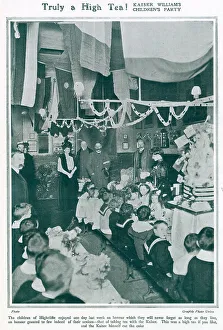 Kaiser Wilhelm II Visiting Children in a School 1907