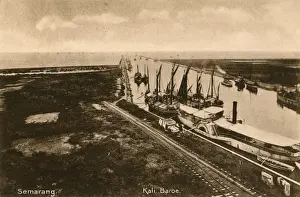 Jakarta Prints: Kali Baroe canal, Semarang, North Java, Indonesia