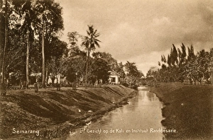 Grassy Collection: Kali river, Semarang, North Java, Indonesia