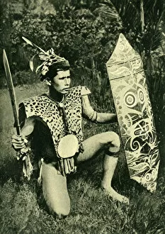 Kalimantan chief of Borneo, SE Asia
