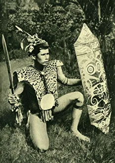 Images Dated 7th August 2018: Kalimantan chief of Borneo, SE Asia
