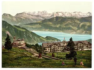 Rigi Prints: Kaltbad and the Alps, Rigi, Switzerland