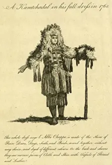 A Kamtchadal or Kamchadal in his full dress