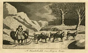 Cold Gallery: A Kamtschadale travelling in Winter