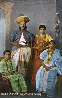 Distinctive Prints: Kandian Chief and family, Sri Lanka