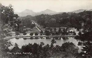 Kandy Lake, Kandy, Ceylon (Sri Lanka)