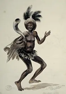 John Thomas Baines Prints: Kapaes, The Court Jester & flatterer a