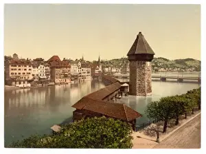 Kapellbrucke and Wasserturm, Lucerne, Switzerland Kapellbr?c
