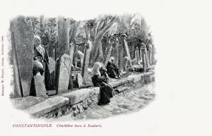 Images Dated 6th October 2020: Karacaahmet Cemetery at Uskudar, Istanbul