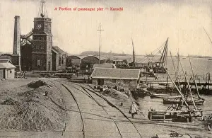 Karachi Prints: Karachi, Pakistan - Section of the Passenger Pier