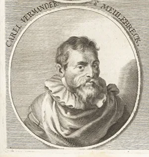 Middle Ages Prints: Karel van Mander, Flemish painter, 1548-1606