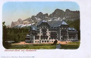Tyrol Prints: Karersee Hotel and Rotwand, Dolomites, Italy / Austria