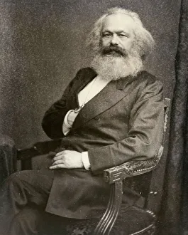 Karl Marx, German political writer and revolutionary