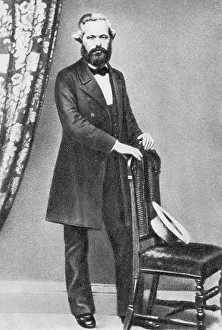 Karl Marx, German political writer and revolutionary