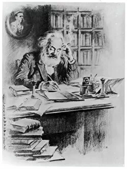 1849 Collection: Karl Marx in his Study