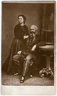 Revolutionary Prints: Karl Marx and his wife, Jenny (nee von Westphalen)