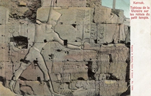 Images Dated 19th August 2016: Karnak, Luxor, Egypt - Victory Tableau - Ramesses II