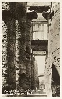 Pillars Collection: Karnak Temple Complex, Egypt - Great Pillars, Hypostyle Hall