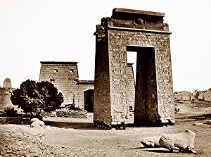 Karnak Temple complex, Luxor, Egypt, Victorian period