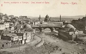 Ottomans Gallery: Kars, Turkey - The Bridge, Church and Minaret