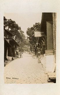 Cobblestones Collection: Kasauli hill station bazaar, Himachal Pradesh, India