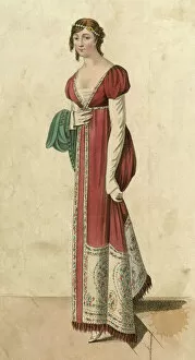 Images Dated 19th July 2012: Kashmir Shawl Dress 1810