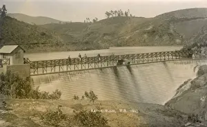 Karnataka Prints: Kateri Bund Dam and Bridge, Karnataka, India
