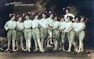 Cyclists Collection: Kaufmann Lady Cycle Troupe