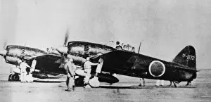Grumman Prints: Kawanishi N1K1 Shiden Model 11 George -entering servi