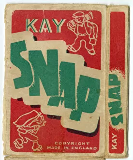 Images Dated 16th February 2016: Kay Snap playing cards - box design