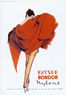 1955 Collection: Kayser Bondor Nylons advertisement