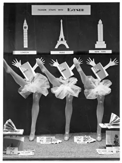 Kayser stockings and tights window display