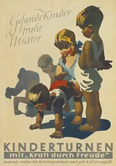 Socialism Prints: KdF poster for childrens gymnastics